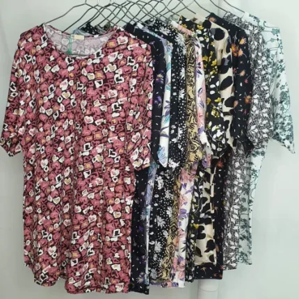 بلوز بزرگ ویسکوز گلدار آرش