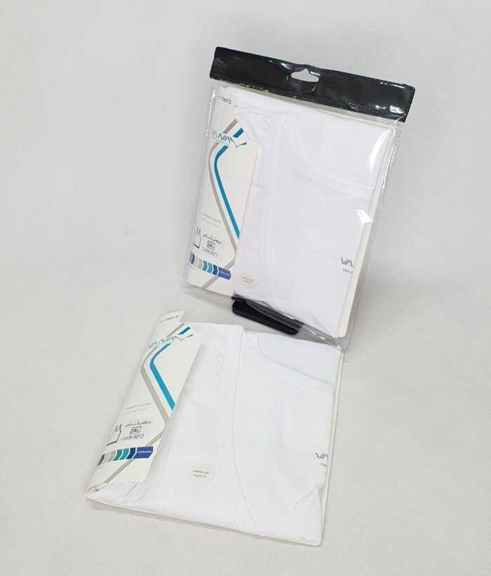 7721-7722 زیر پوش رکابی مردانه سفید وانیا 3xl - تصویر 1