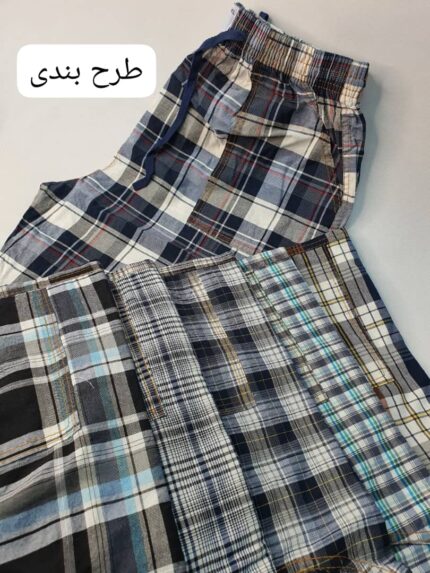 شلوارک کتان بل. 5XL.4XL ساده +12