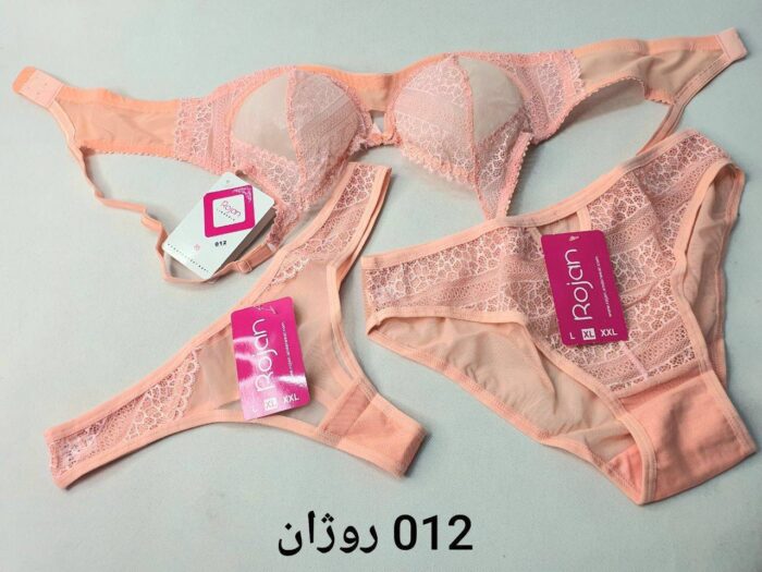 6333-1 ست سوتین سه تیکه 012 روژان - تصویر 1