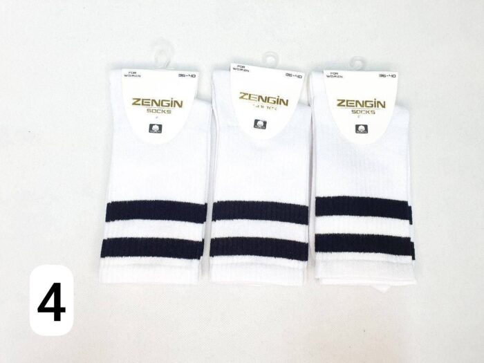 جوراب ساقدار زنانه پنبه ترک - تصویر 4