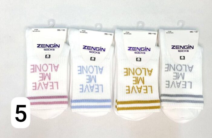 جوراب ساقدار زنانه پنبه ترک - تصویر 5