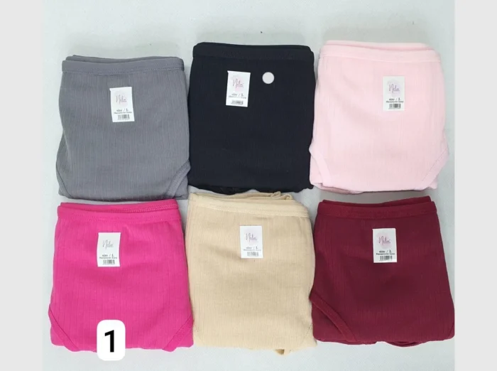 9010-9011-9012-9013-1 - 1K JPEG شورت زنانه پنبه ترک نلین L - تصویر 1