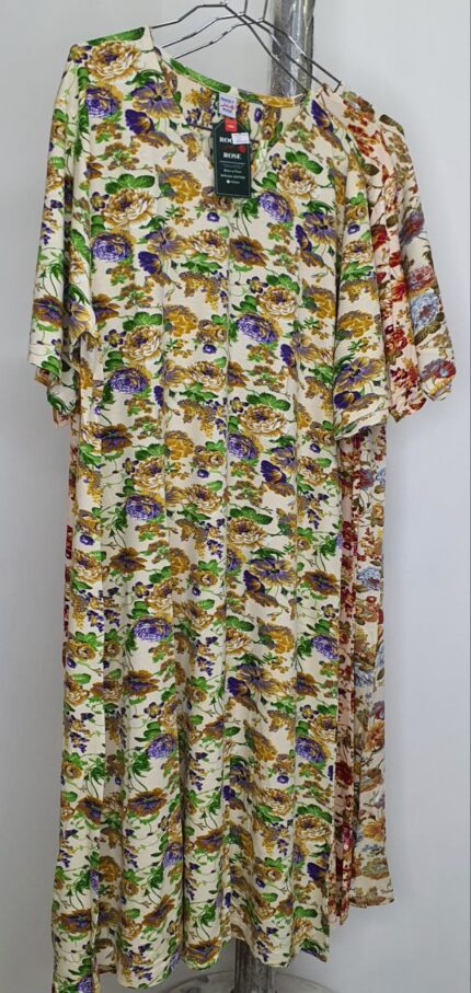 پیراهن ویسکوز 322آ.کوتاه  راکی