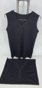 تاپ حلقه ای کبریتی دکمه دار کشمیر - تصویر 2