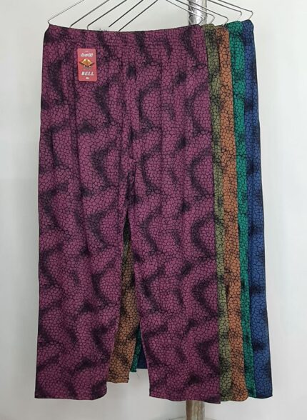شلوار ویسکوز طرح دار بل. 3xl