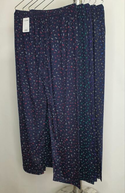 شلوار ویسکوز طرح دار بل. 4xl