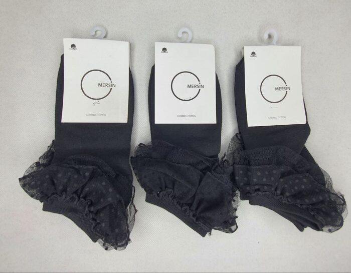 4204 جوراب زنانه لب تور بابونه مرسین - تصویر 1