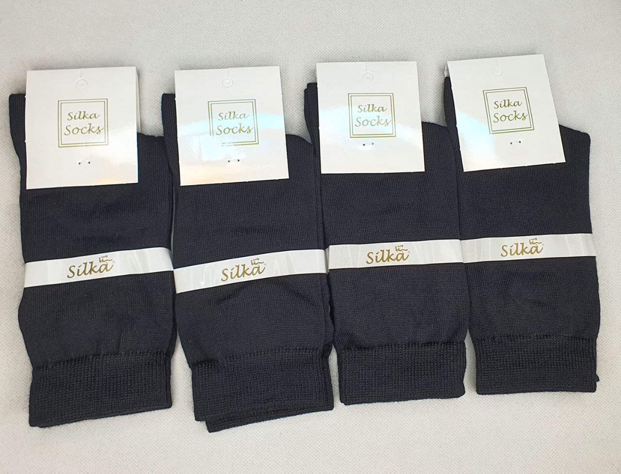 1916 جوراب زنانه پشم مشکی سیلکا - تصویر 1