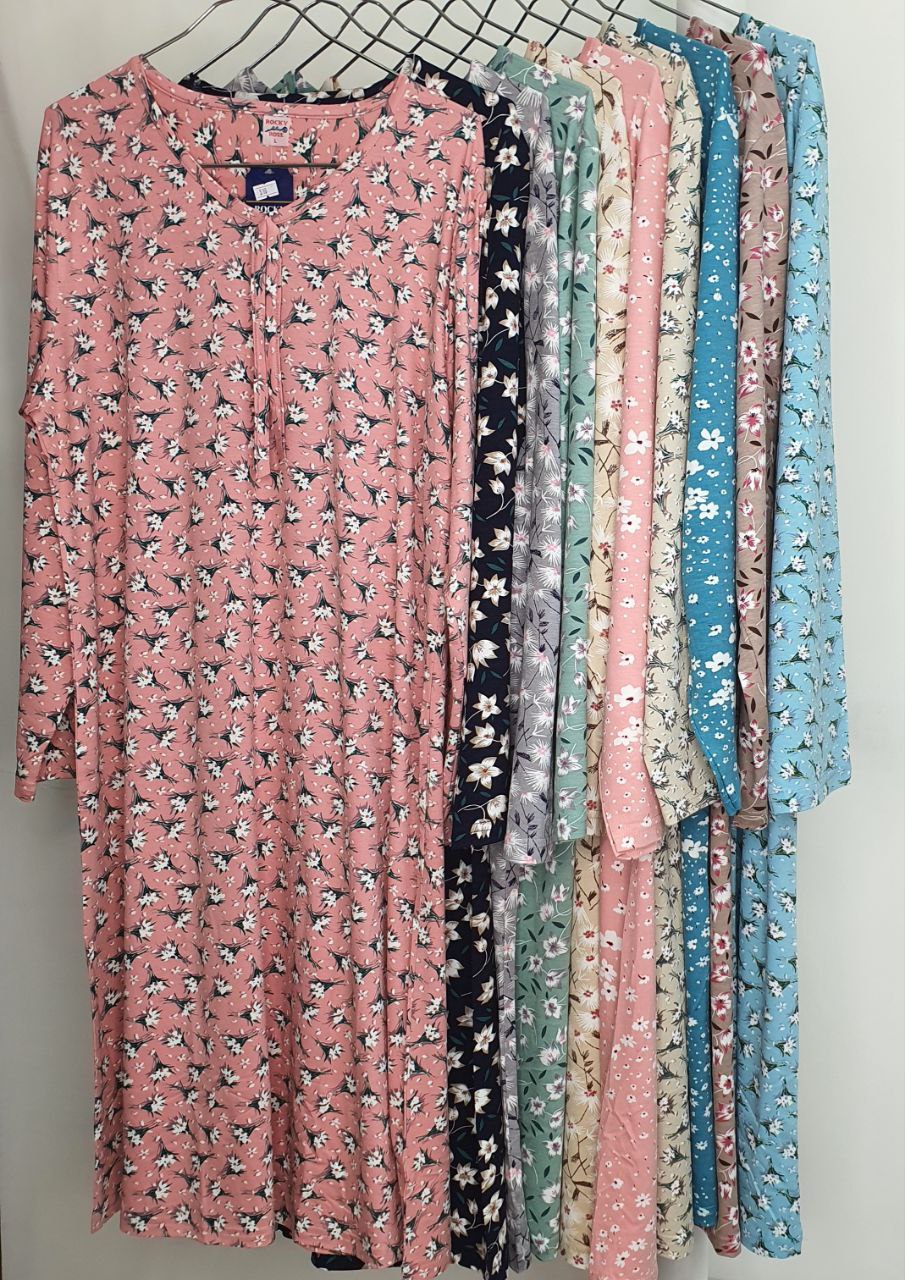 3583 پیراهن ویسکوز آ. بلند 516 راکی - تصویر 1