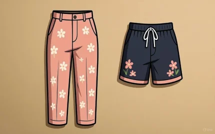 شلوار کتان بل زنانه